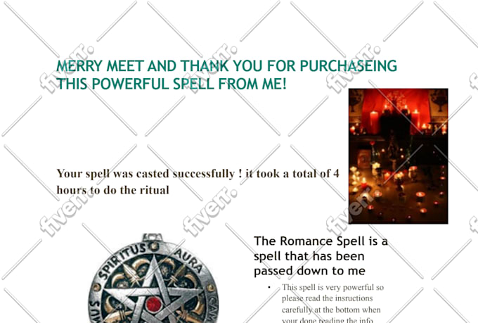 cast the powerful hypnotic romance spell