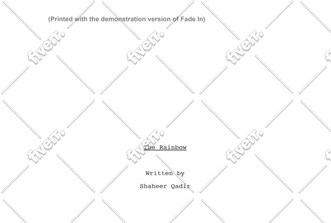 be the screenwriter for your movie, film or show