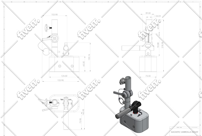 design mechanical 3d model of product with solidworks