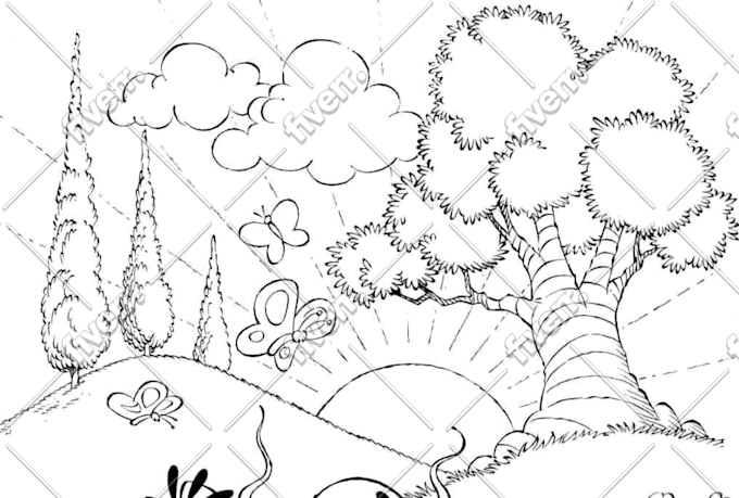send 400 cartoon colouring pages for children