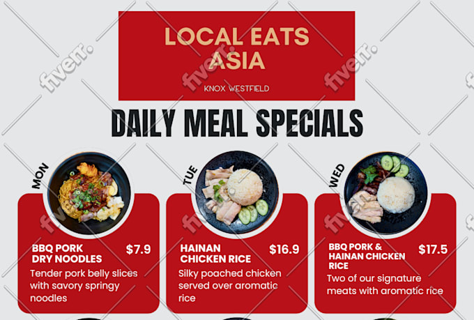 write and design your menu item descriptions in english or chinese