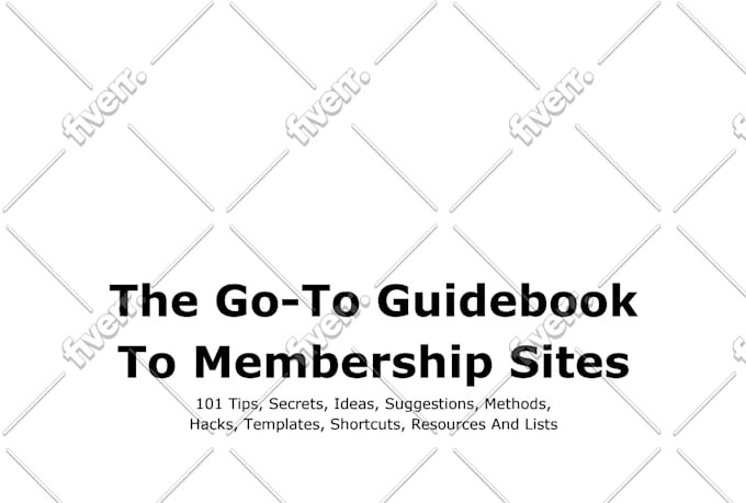 train you to create your own membership program or site