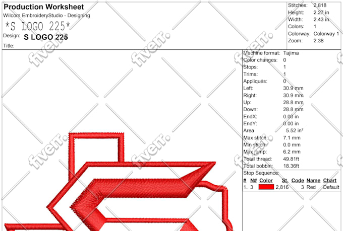 do perfect embroidery digitizing dst pes in 1 hour