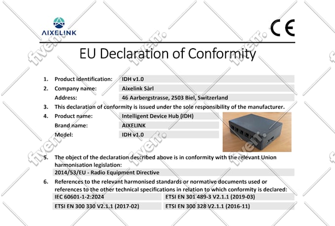 create an eu declaration of conformity