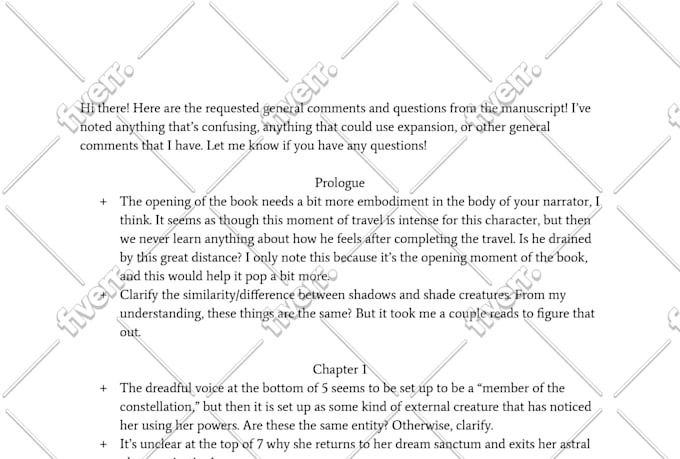edit and revise your fantasy novel