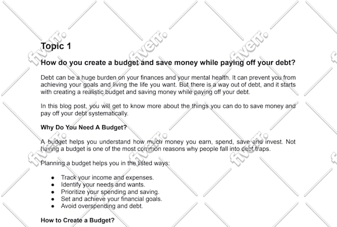 write SEO friendly blog posts and articles
