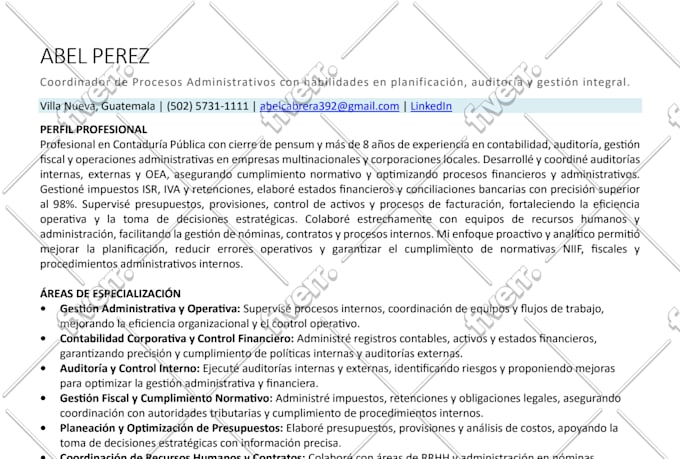 write a professional resume and cover letter