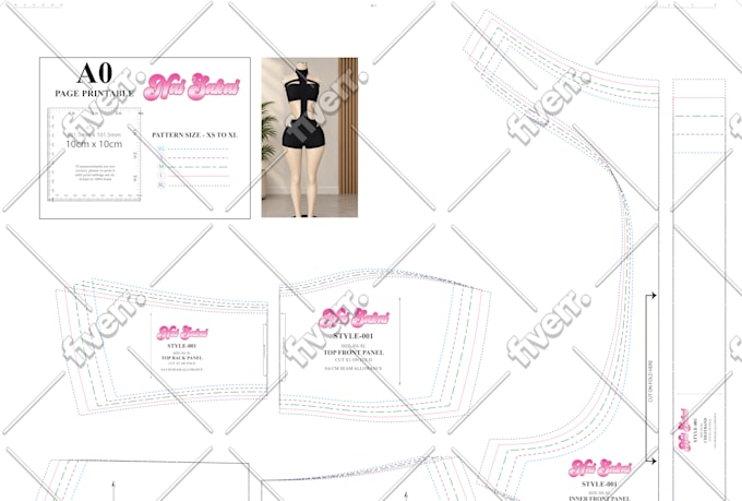 create custom clothing sewing patterns with grading and PDF