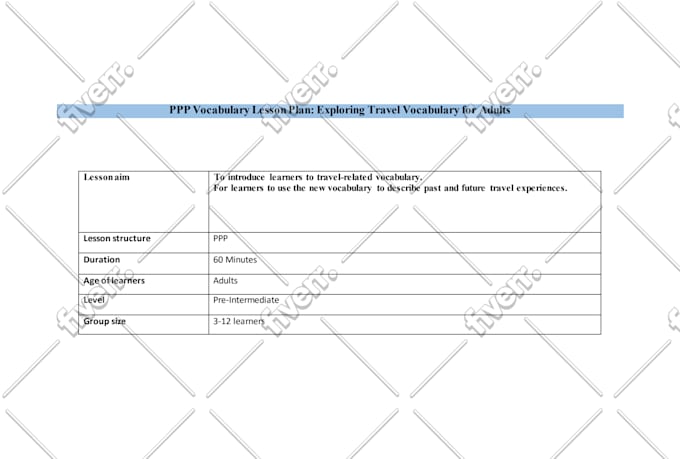 develop tesol tefl course content, lesson plan