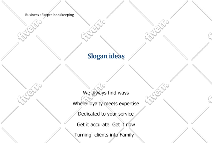 create a creative catchy slogan for your business