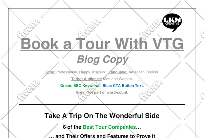 write a blog or article on any topic