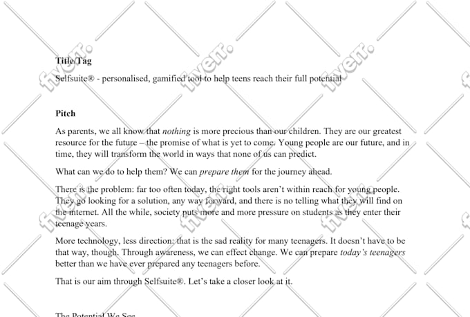 write a pitch for your kickstarter or indiegogo campaign