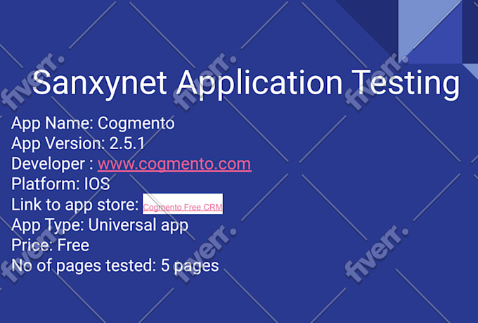 test your mobile app of android or IOS