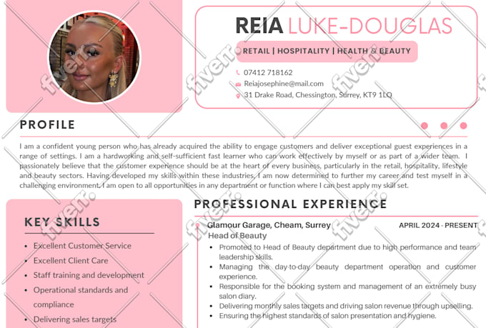 create professional eye catching resume design and CV design