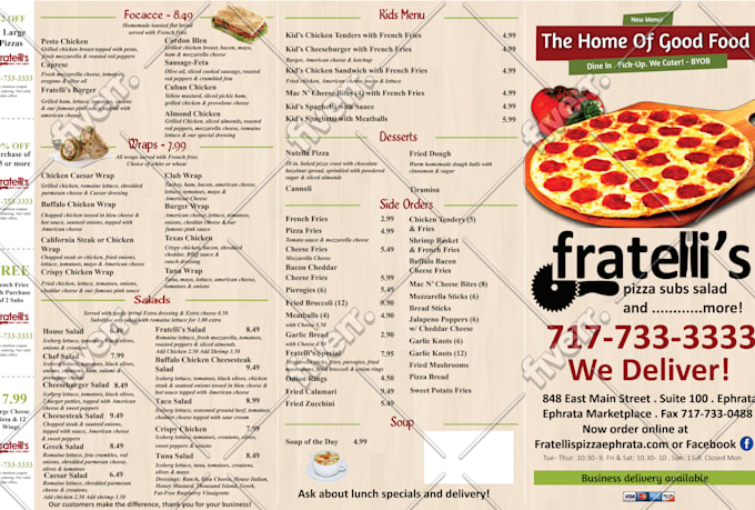 design a fantastic menu