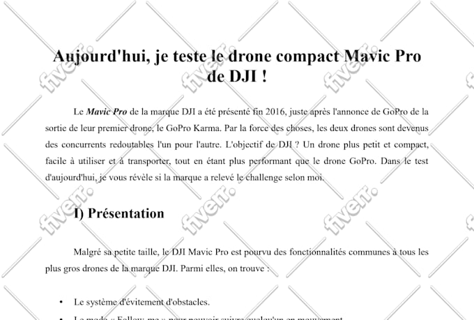 proofread, rewrite and edit your french texts