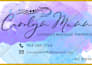design stylish feminine watercolor business card