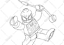 turn colored drawings into coloring page
