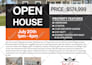 design just listed, open house flyer, postcard, or banners in 24 hours