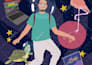 create colorful 2d illustrations