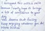 handwrite notes and letters