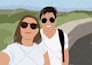 draw couple portrait illustration