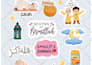 make simple cute islamic sticker and card design for you