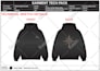 create production ready fashion clothing tech pack with flat sketch