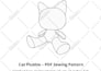 create a custom plush toy sewing pattern for your plushie design