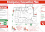 design fire emergency evacuation plan, egress plan, fire escape plan