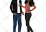 draw couple portrait illustration