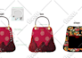 do flat sketch of bags