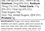 customize an fda compliant nutrition facts label for you