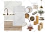 create interior mood board, shopping list, floor plan