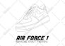 make you an air force 1 shoe pattern