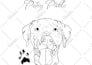 draw line art pet memorial tattoo sketch in unique style