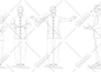 draw vector line art line drawing instruction manual etc