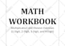create math workbooks with book cover design for amazon KDP