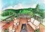 do concept hand drawn architectural render sketch