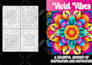 create quotes coloring pages with floral pattern for amazon kdp, etsy