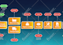 design an infographic with flat illustrations