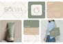 do custom minimalist logo design and full brand identity kit