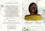 design a magazine style obituary booklet