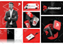 design brand logo, branding kit and brand identity