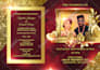 design elegant wedding program book or invitation