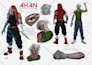 do concept art, character design, manga page