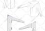 create cad technical flat fashion illustrations