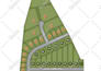 draw vector site plan or map illustration for real estate property