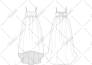 make a fashion technical flat drawing within 6 hours