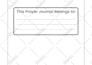 design prayer journal for KDP or print